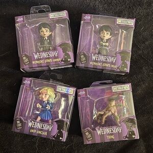 MetalFigs Wednesday The Netflix Series collectible figure Set of 4